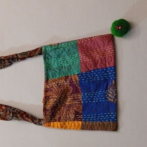 Multicolor Handmade Silk Bag
